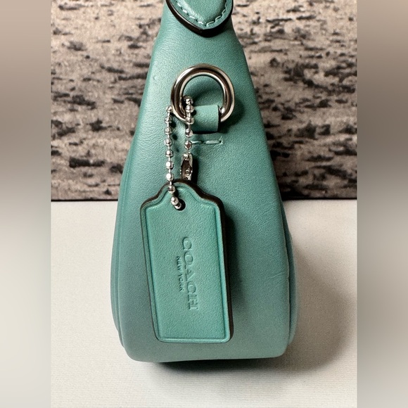 New Coach Jonie Mini Bag in Glovetanned Leather Aquamarine / Silver CR508 - Picture 8 of 15